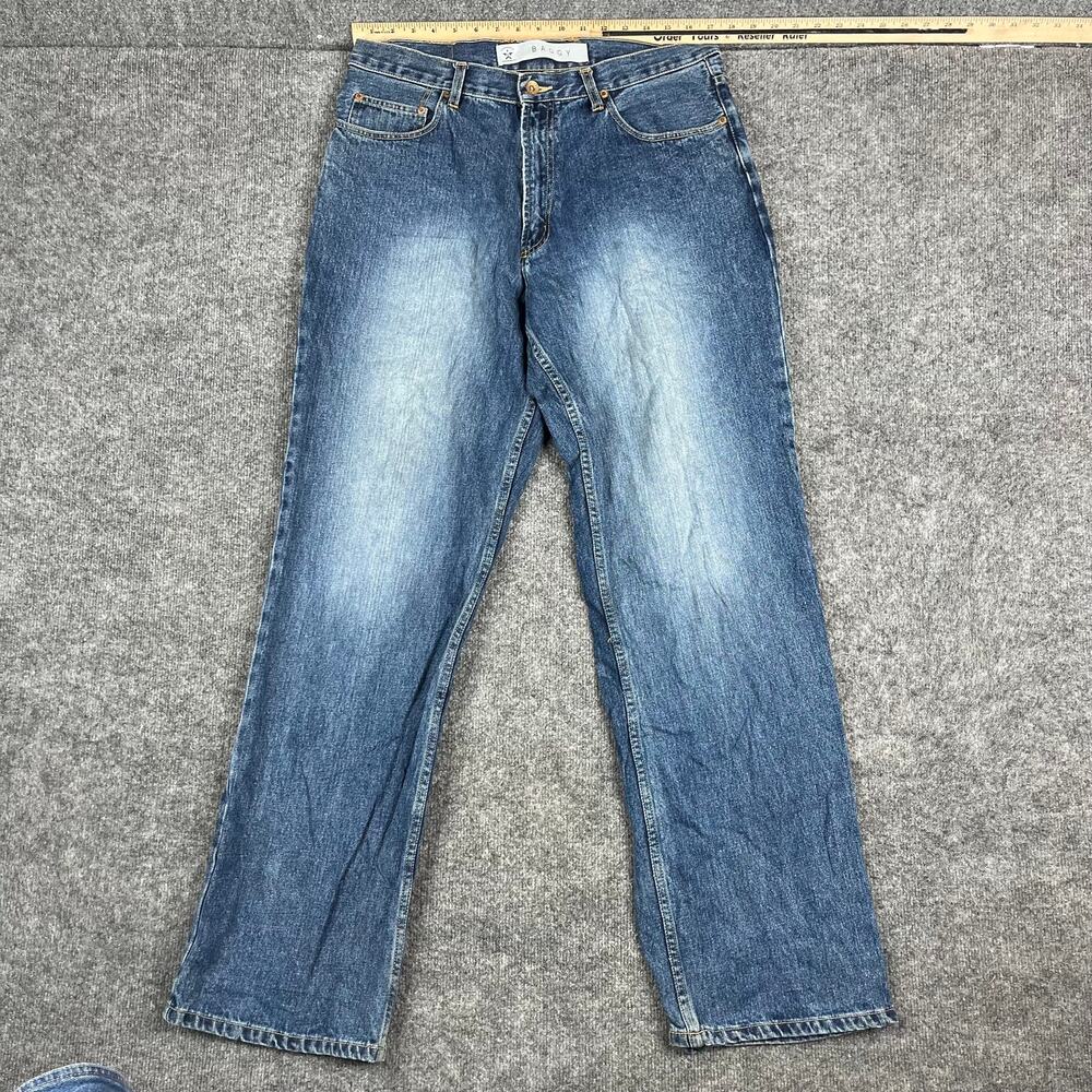 Arizona Jeans Mens 34x34 Blue Baggy Fit Straight Leg Denim Casual Skater